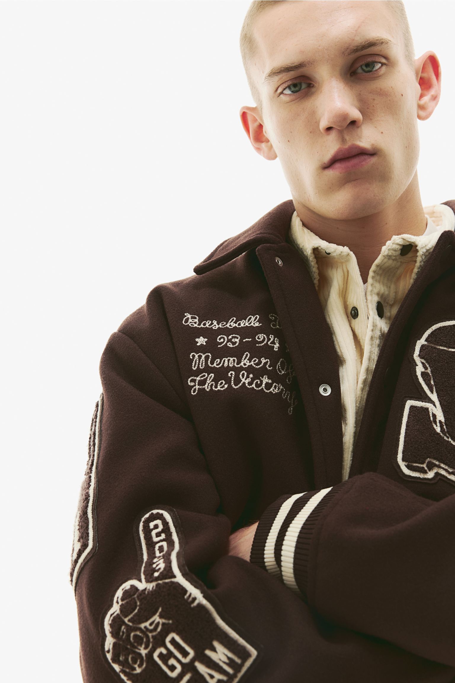 Hestic Sports Wear Varsity Jackets Wool Made Patches Work Wholesale Custom Embroidery Baseball Jackets With Custom Label Logo